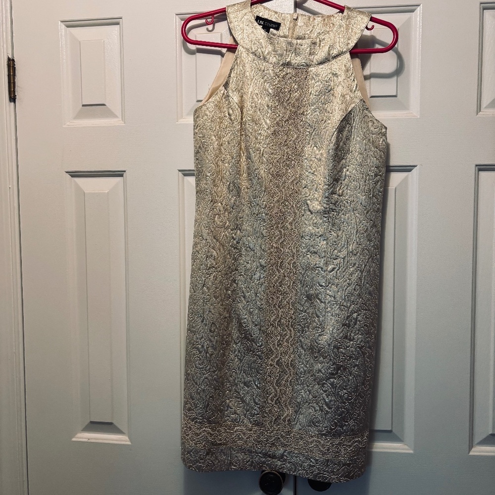 Gold sheath dress
